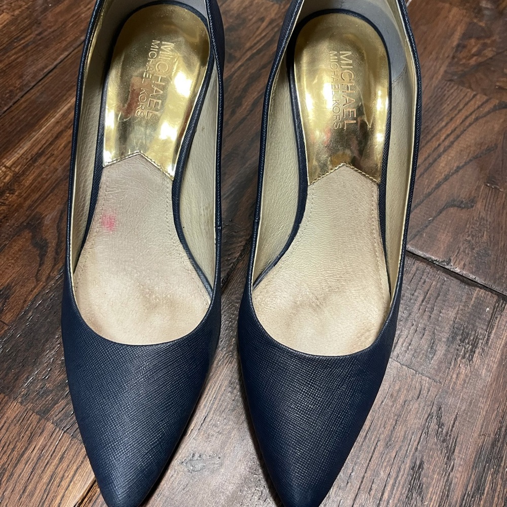 Blue 3 inch heel